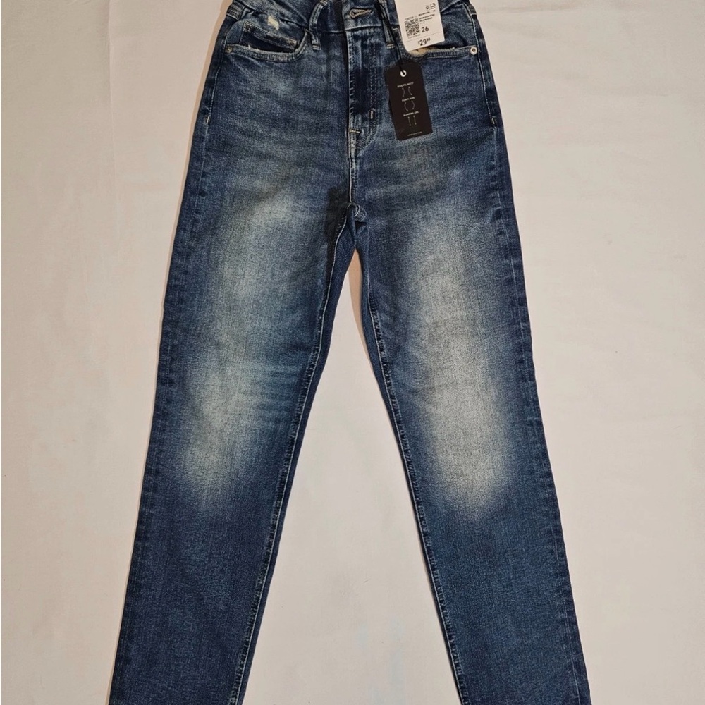 NWT Forever 21 Denim Jeans Curvy Straight High Rise Straight Leg Size‎ 26